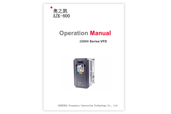 AZK-800 Series VFD_V1.0英文说明书